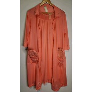 1950s 1960s Robe Housecoat Slip Dress Loungewear Henson Kickernick Set Shoes VTG